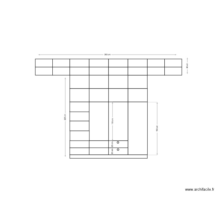 Placard. Plan de 0 pièce et 0 m2