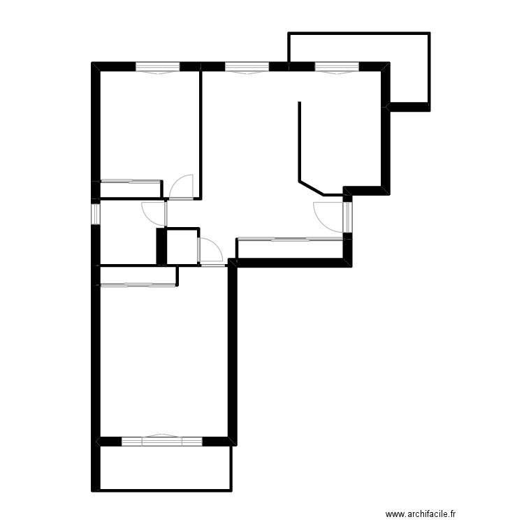 NALE. Plan de 8 pièces et 69 m2