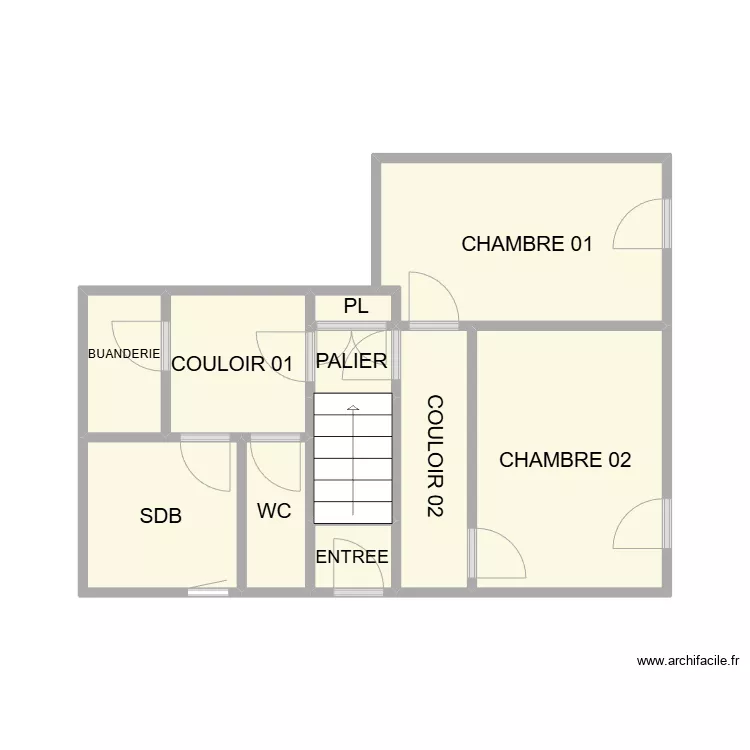 PLAN GALLARGUES RDC 1 ER AM. Plan de 