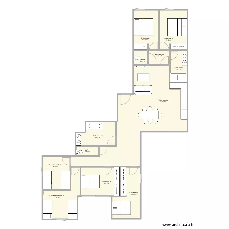 BLONVILLE 204-203. Plan de 