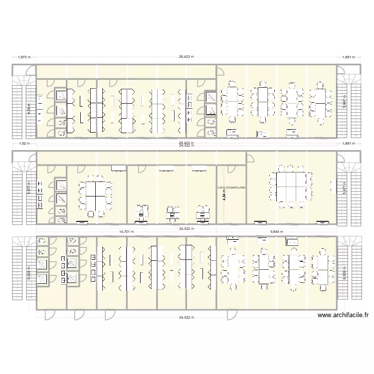 PBC CHANTIER CHATEAUNEUF-SUR-ISERE. Plan de 