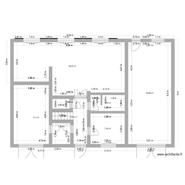 RDC AA. Plan de 0 pièce et 0 m2
