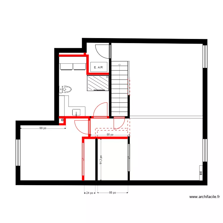 Line Girard 4. Plan de 