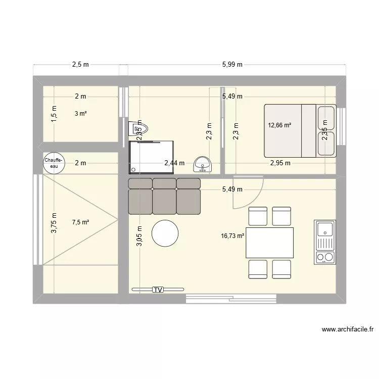 garage. Plan de 4 et 40 m² garage. Plan de 4 et 40 m²