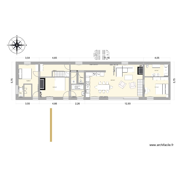 La Frette avec travaux. Plan de 0 pièce et 0 m2 La Frette avec travaux. Plan de 0 pièce et 0 m2