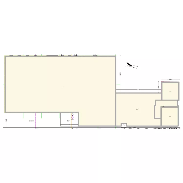 LFCF option 3. Plan de 5 et 1016 m² LFCF option 3. Plan de 5 et 1016 m²