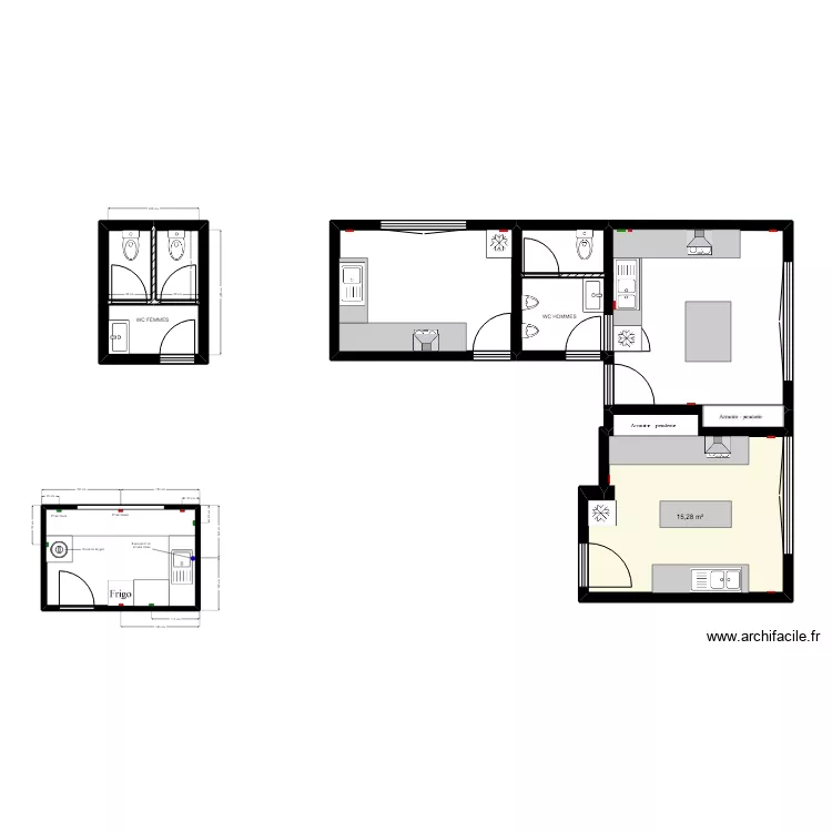 RESTAURANT KIMIHURURA. Plan de 
