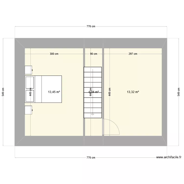 Rennes grenier. Plan de 