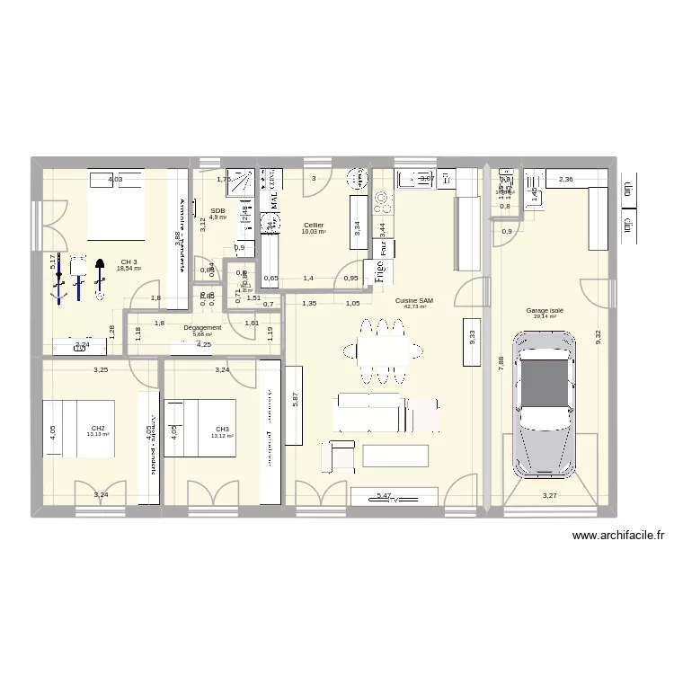 Maison au 60e 04 01 2026 20h00. Plan de 10 pièces et 140 m² Maison au 60e 04 01 2026 20h00. Plan de 10 pièces et 140 m²