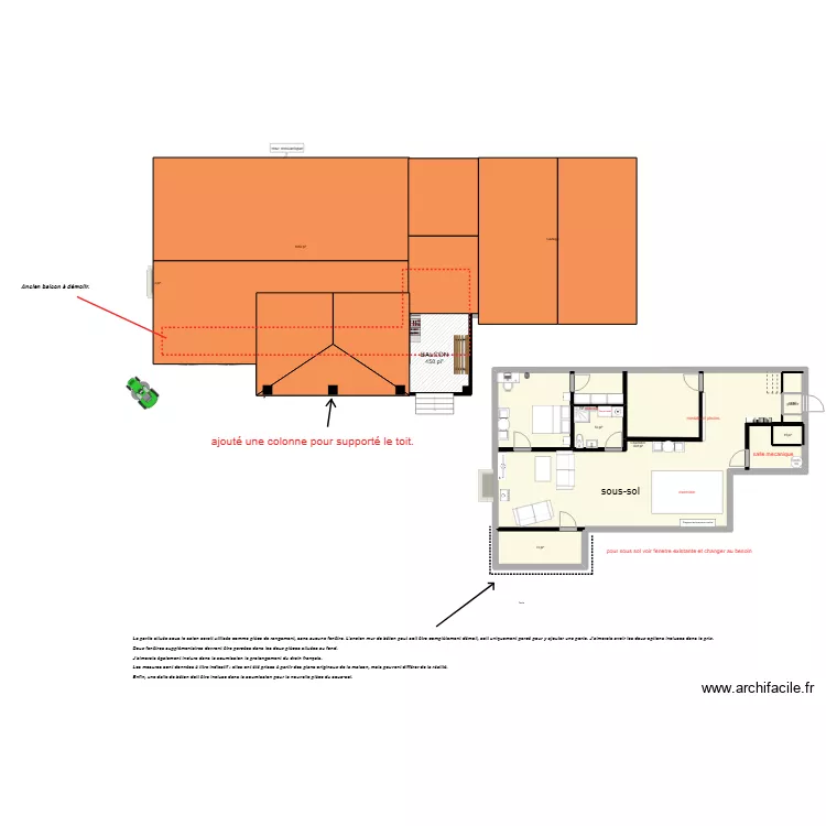 maison a parent ( pour béton soumission ). Plan de maison a parent ( pour béton soumission ). Plan de