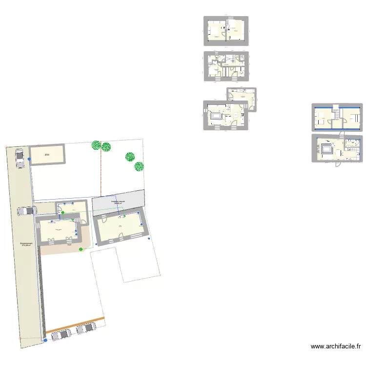 PLOUHINEC ETAGE. Plan de 16  et 320 m²