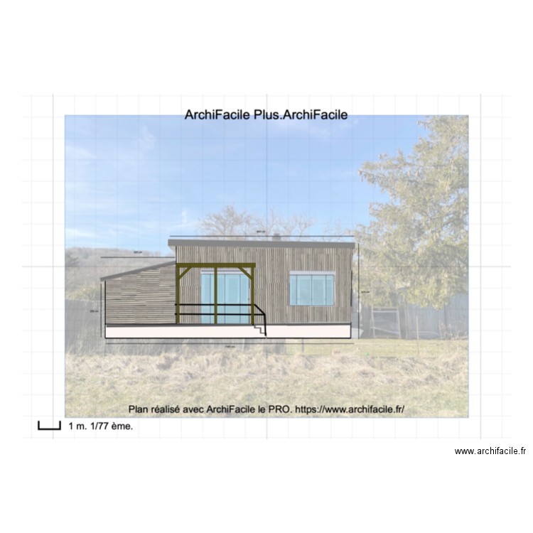 Façade 2-1. Plan de 0 pièce et 0 m2