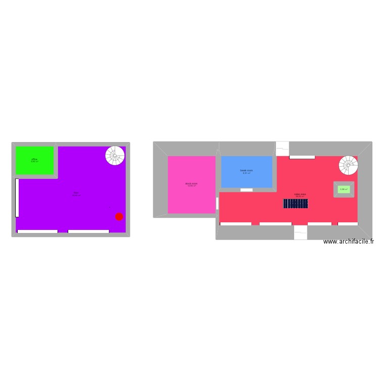 magasin Créalys . Plan de 0 pièce et 0 m2