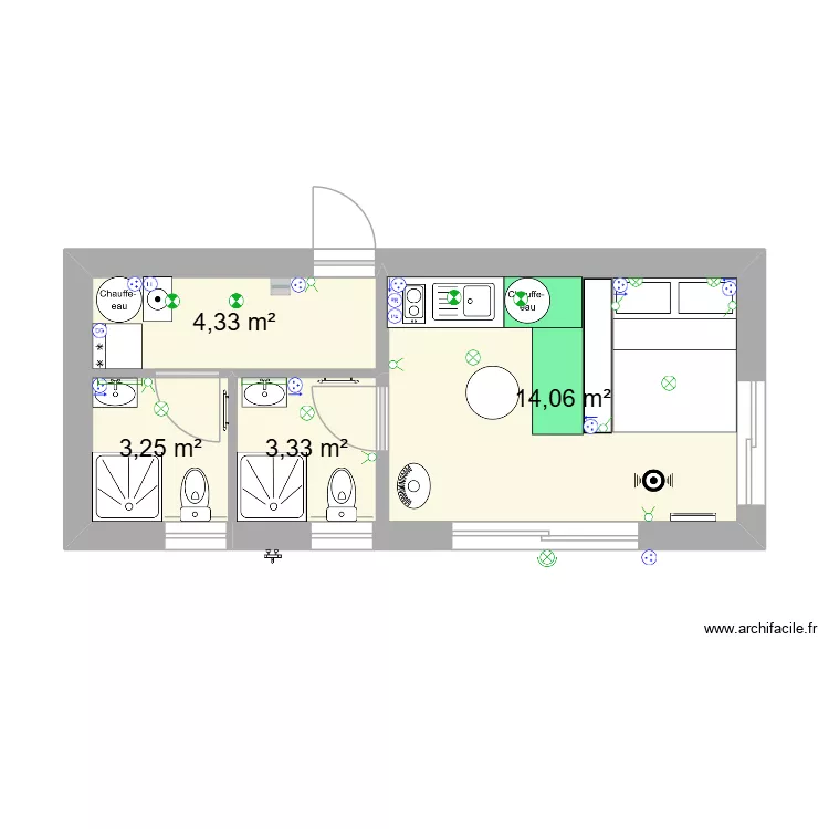 DP Taillefer 1. Plan de 4  et 25 m²