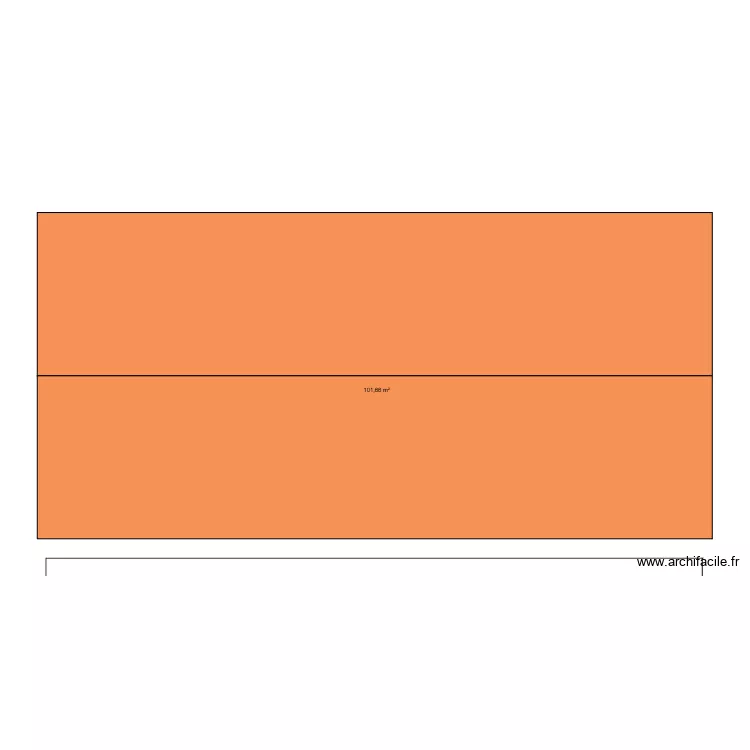 GARAGE. Plan de 1  et 102 m²