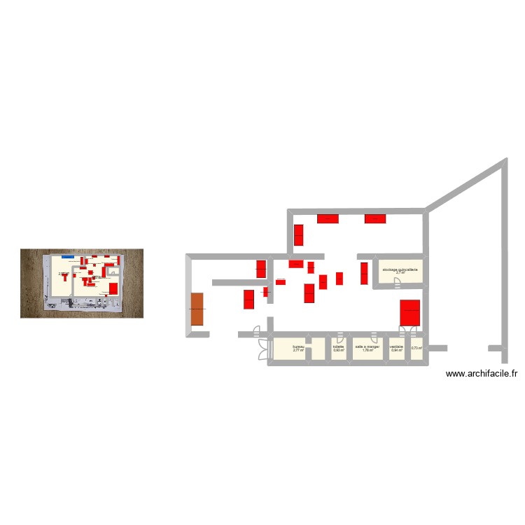 plan d\'atelier. Plan de 0 pièce et 0 m2