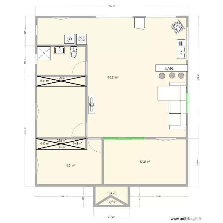 Projet locatif . Plan de 