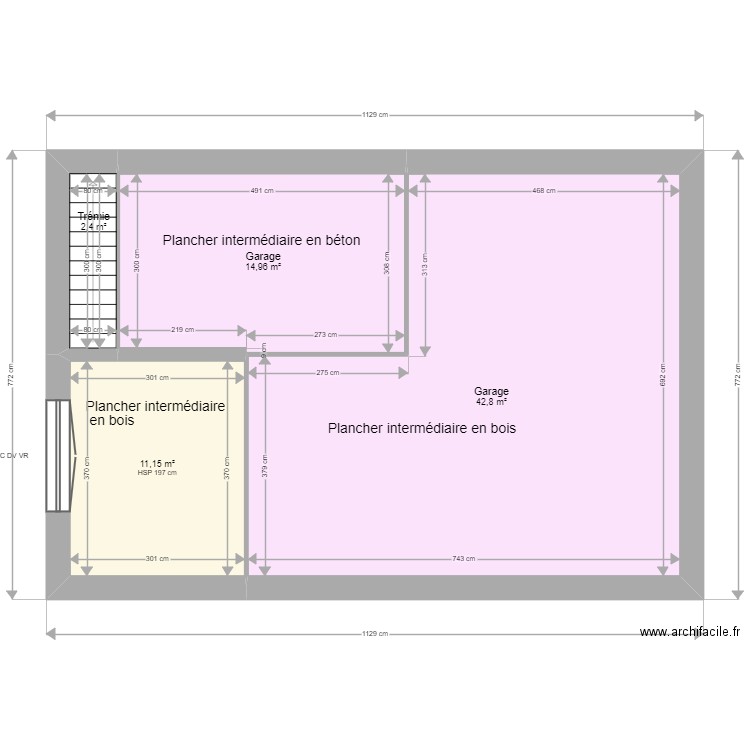 Florian SENECHAL. Plan de 13 pièces et 142 m2