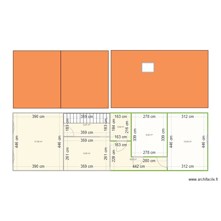 PLAN DE MASSE. Plan de 7 pièces et 67 m2