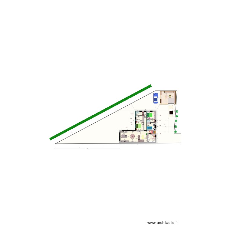 MAISON riom v16 109 m² ch p sud. Plan de 10 pièces et 109 m2