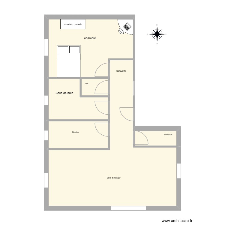 appartement f2. Plan de 0 pièce et 0 m2 appartement f2. Plan de 0 pièce et 0 m2