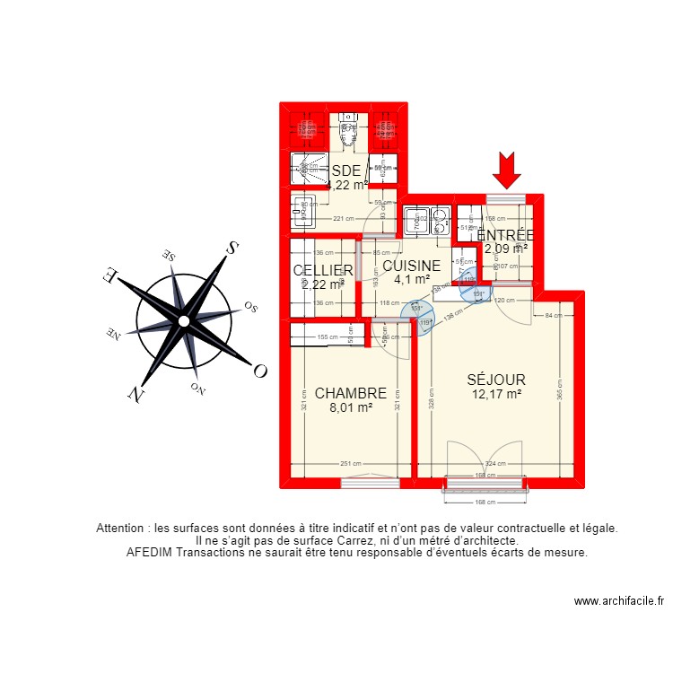 BI13393 -. Plan de 10 pièces et 44 m2