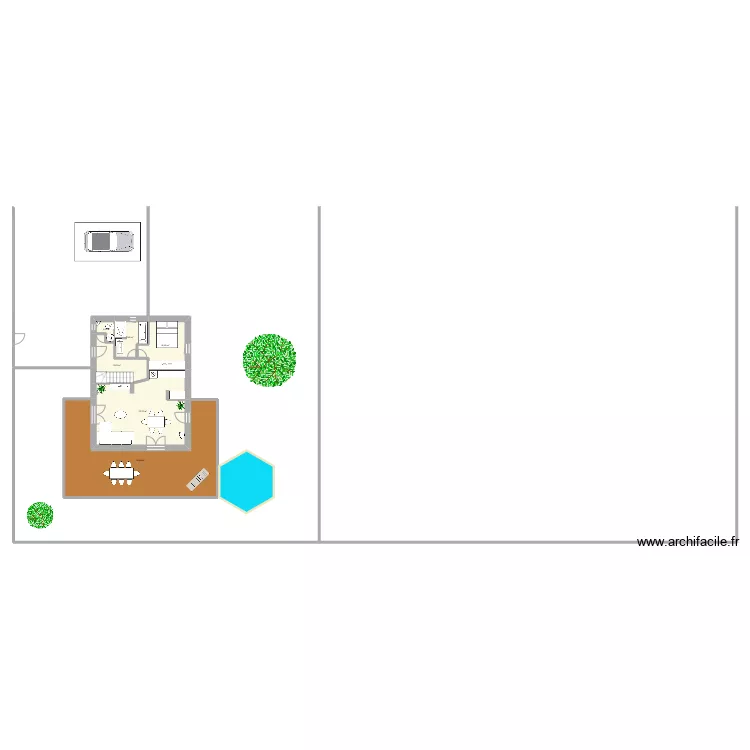 Maison GRIVES AUX LOUPS enti&egrave;re. Plan de 