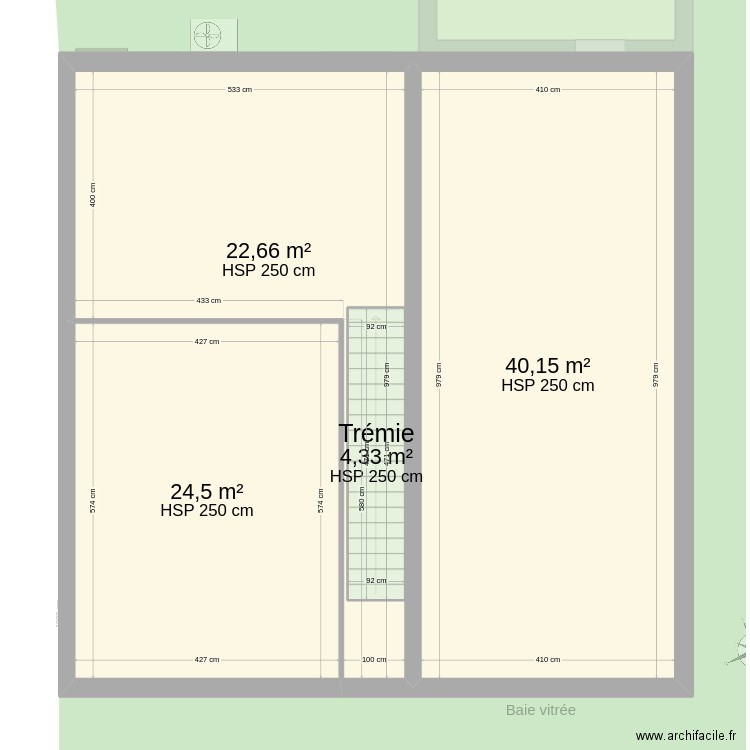 nonorgues v4. Plan de 15 pièces et 195 m2