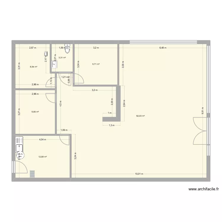 Oriance. Plan de 6 et 136 m² Oriance. Plan de 6 et 136 m²