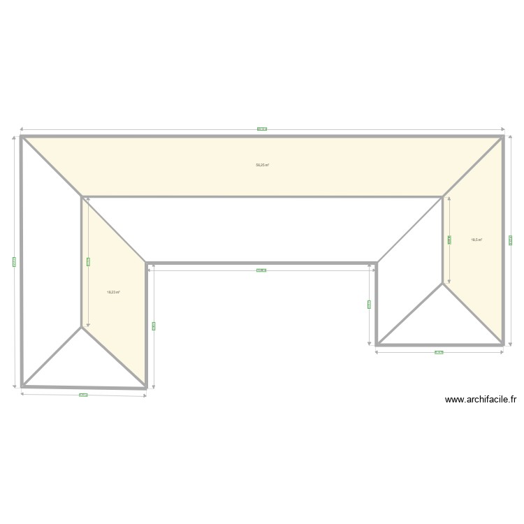 Toiture. Plan de 0 pièce et 0 m2