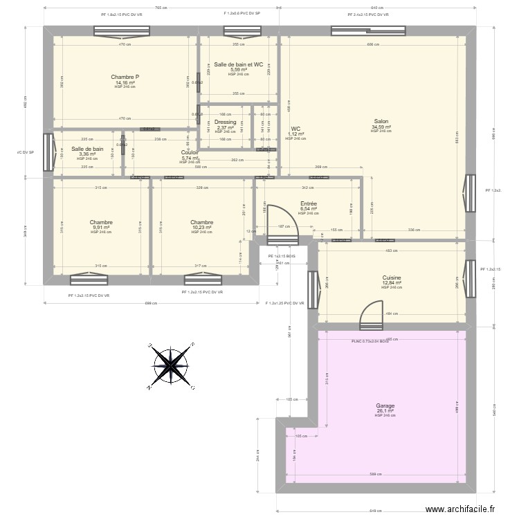 ML25003671 BOUSSOUAK. Plan de 12 pièces et 133 m2