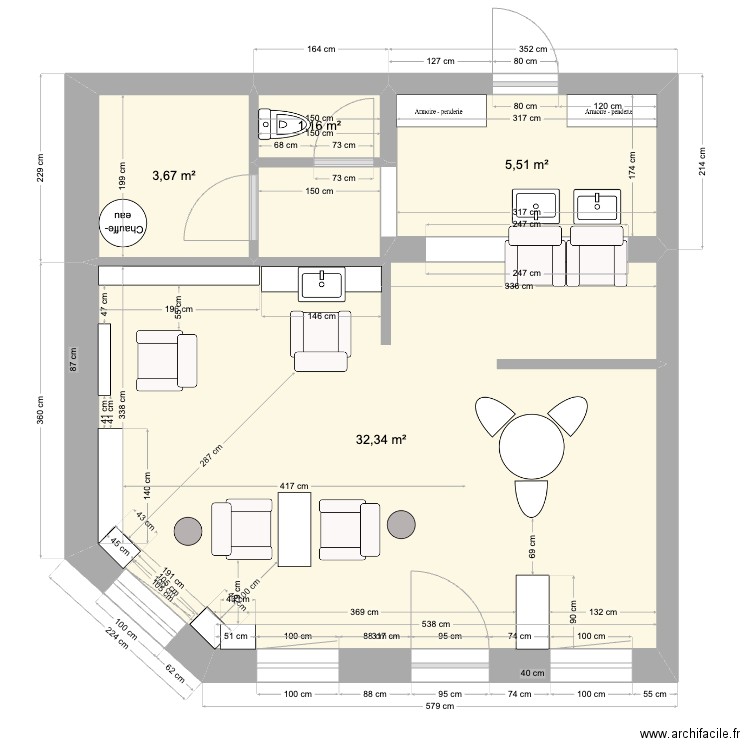 salon noyelles 1. Plan de 0 pièce et 0 m2