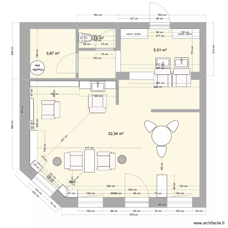 salon noyelles 1. Plan de 