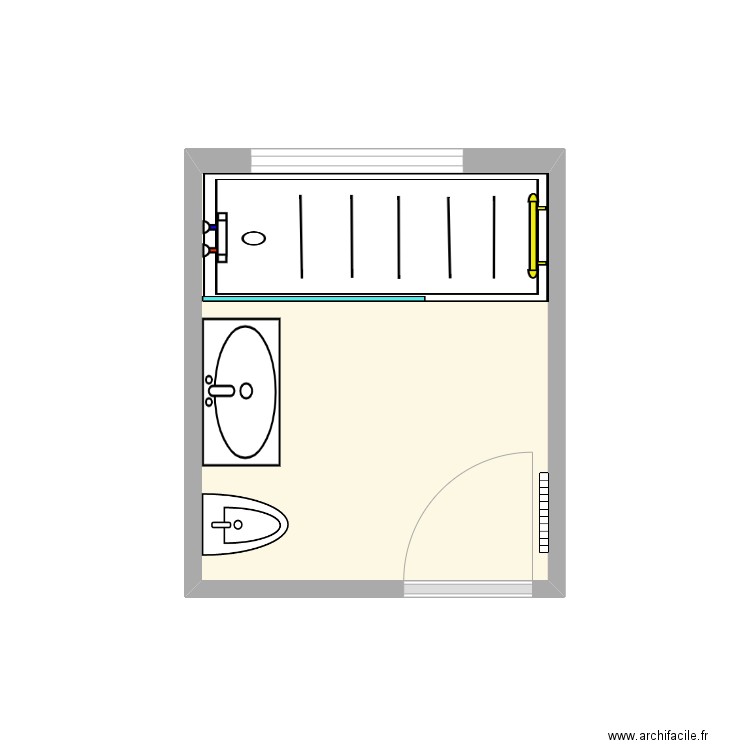 Kiefer Pdt Trx. Plan de 1 pièce et 5 m2
