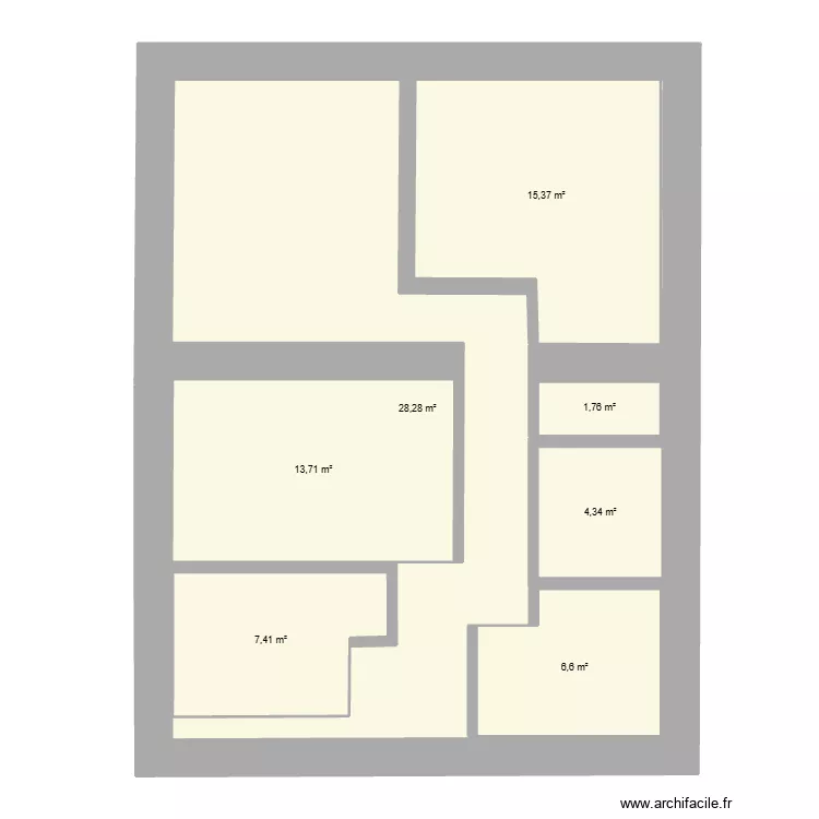 Prunerie étage. Plan de 8 et 136 m² Prunerie étage. Plan de 8 et 136 m²