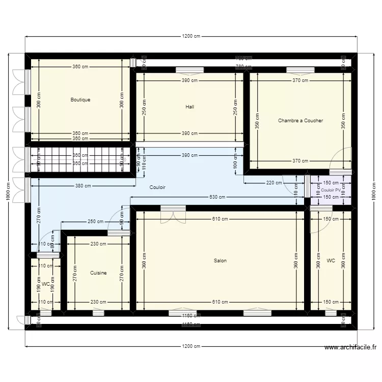 Plan de Terrain 12mx10m Client 22 77 32 27. Plan de 