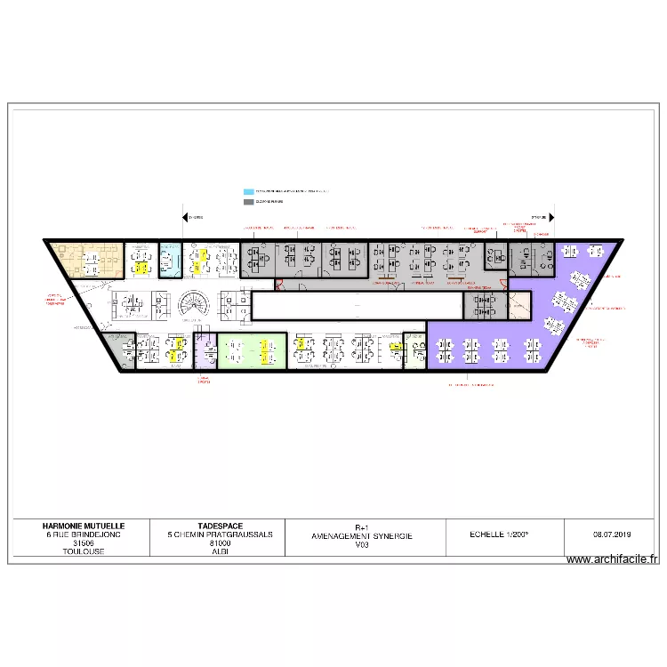 Toulouse Brindejonc. Plan de Toulouse Brindejonc. Plan de