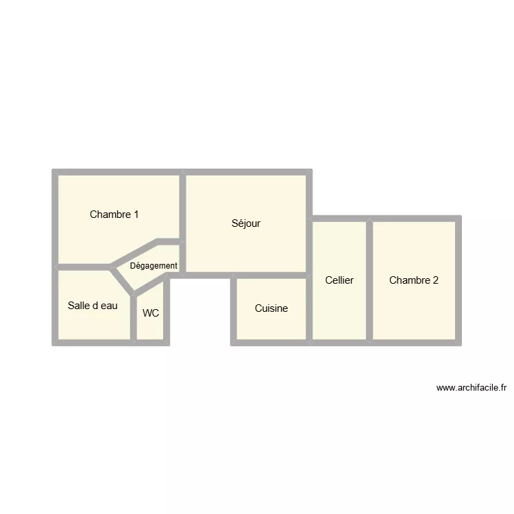 OREILLY. Plan de 8  et 16 m²