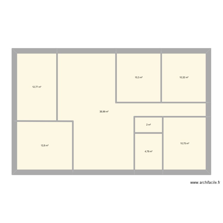 MAISON 2. Plan de 8 pièces et 103 m2