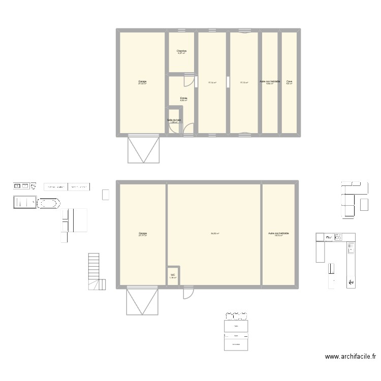 Maison Bellegarde 2. Plan de 12 pièces et 199 m2