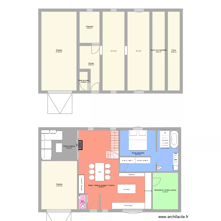 Maison Bellegarde 2. Plan de 