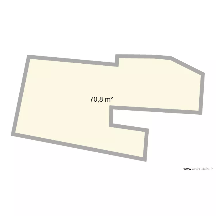 Voisin 3. Plan de 1  et 71 m²