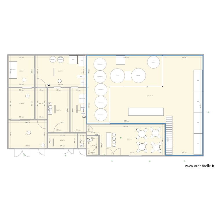 Plan légumerie v2023-5. Plan de 12 pièces et 300 m2