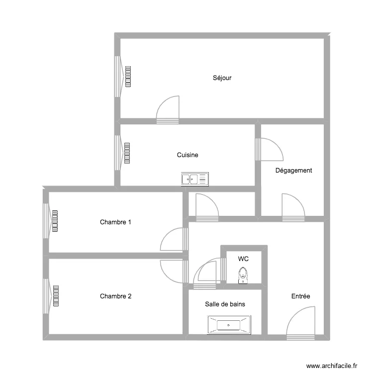 2026-1699. Plan de 8 et 52 m² 2026-1699. Plan de 8 et 52 m²