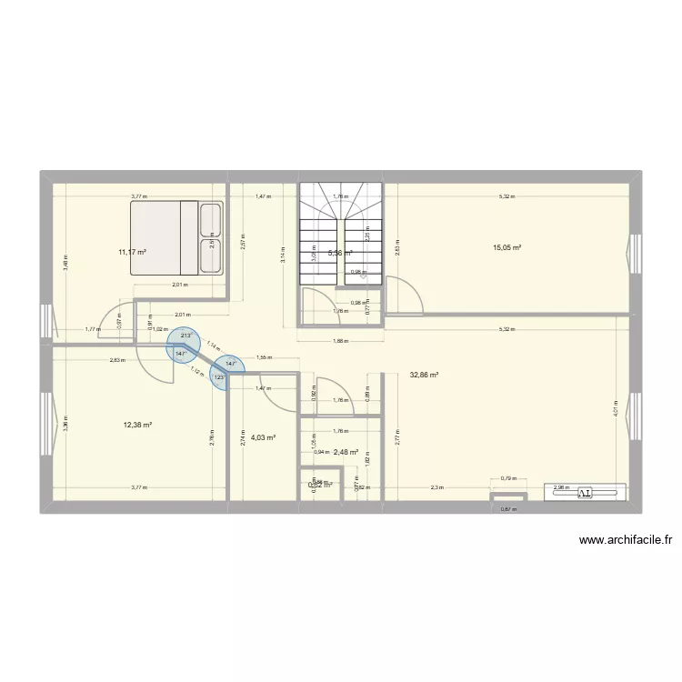 ETAGE 2 FUTUR. Plan de 8 et 84 m² ETAGE 2 FUTUR. Plan de 8 et 84 m²