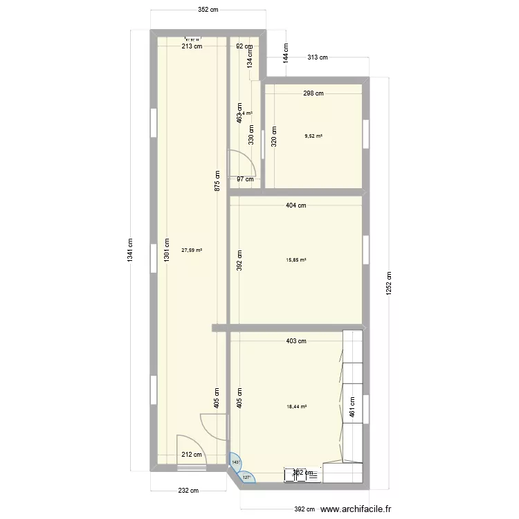 achard. Plan de 5  et 76 m²