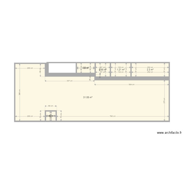 HAESE. Plan de 6 pièces et 37 m2