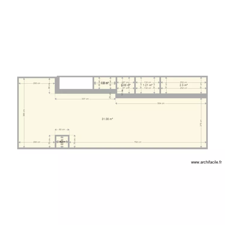 HAESE. Plan de 6  et 37 m²