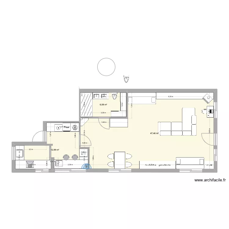 Benaguasil2. Plan de 3  et 67 m²