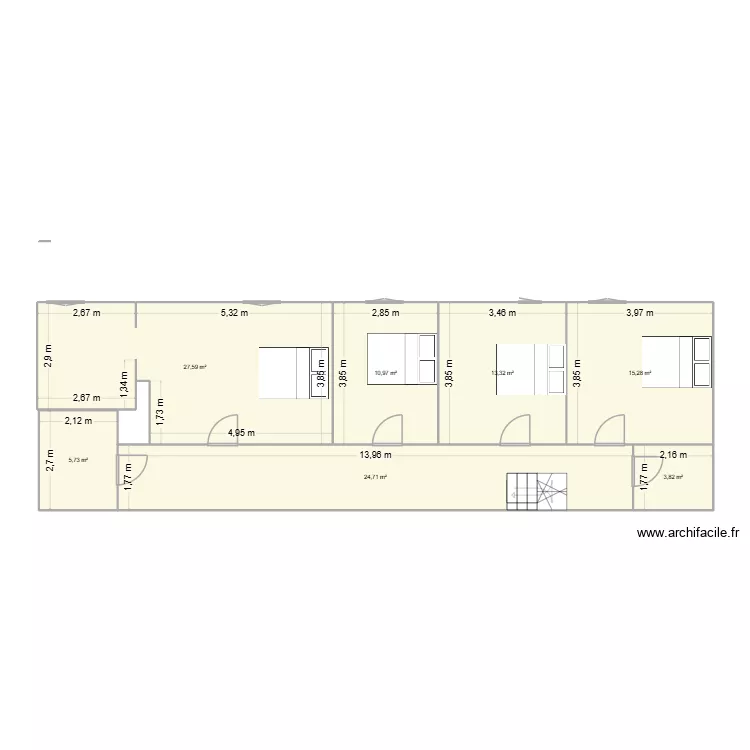 presbysdech. Plan de 7  et 101 m²